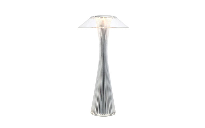 Space Outdoor Chrome Table Lamp by Kartell Lamps Table Lamps